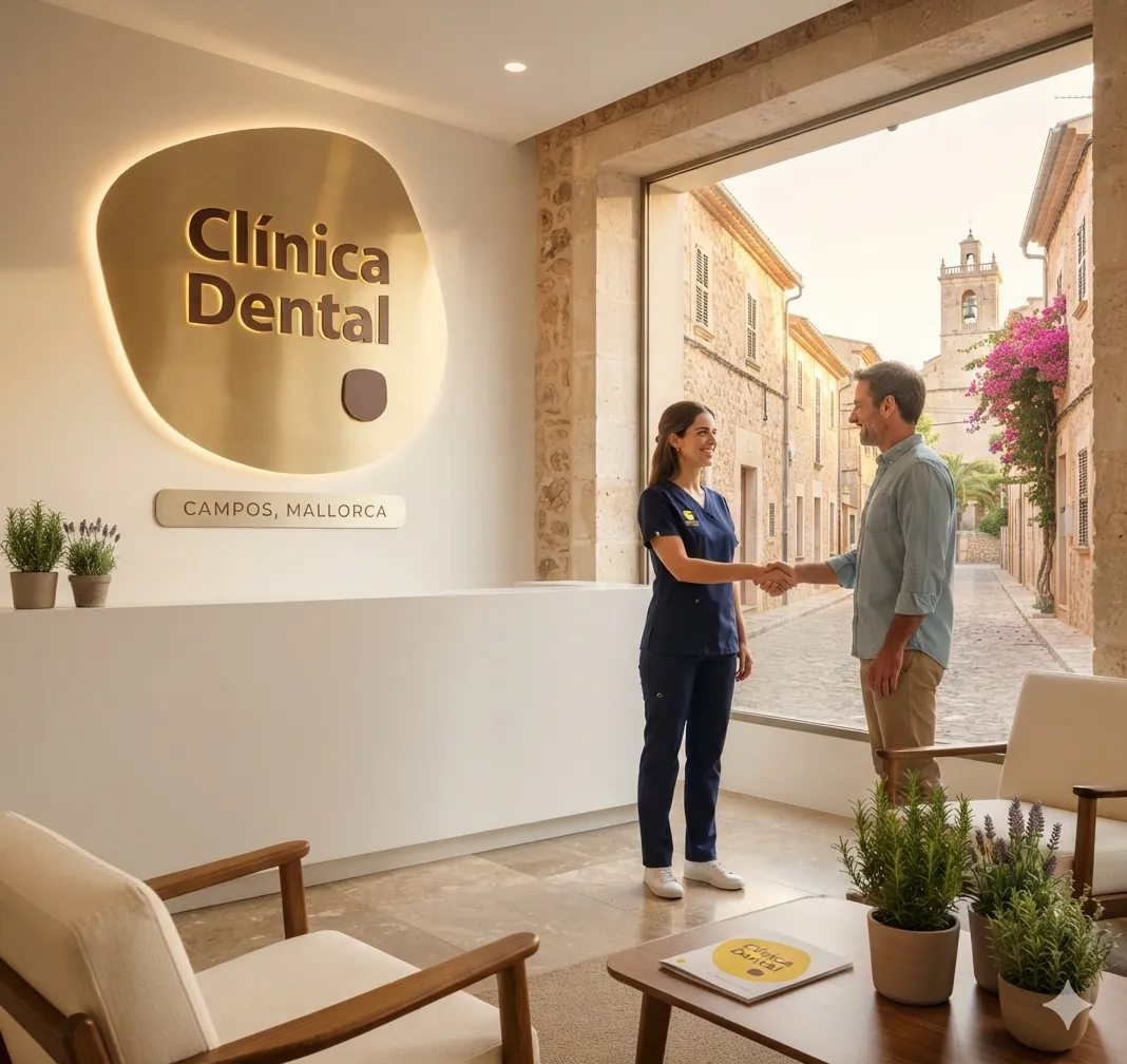 Recepción de la Clínica Dental Antònia Puigserver en Campos